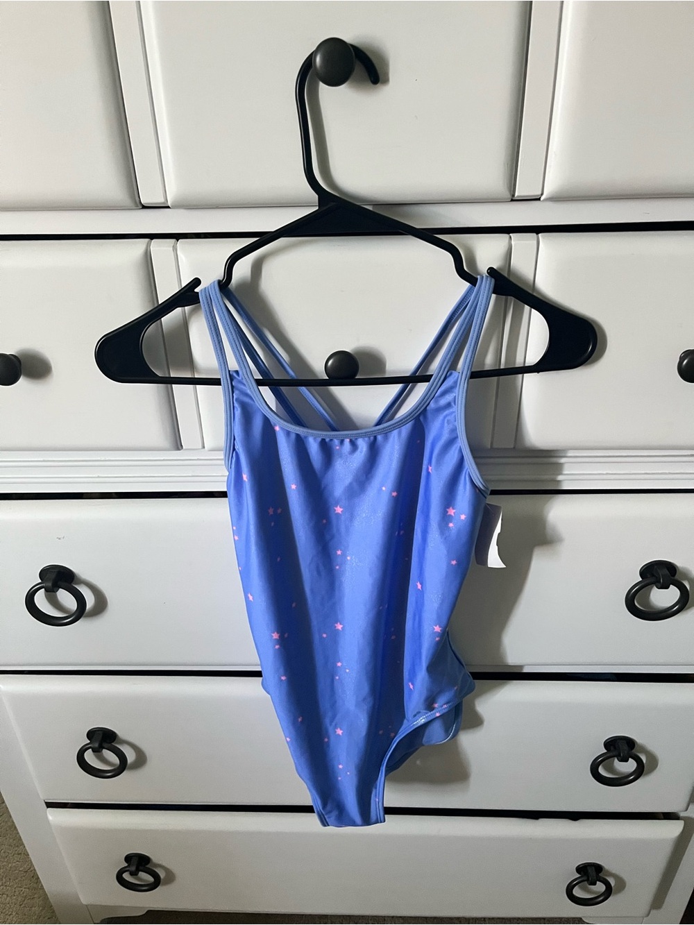 Cat & Jack Lavender Girls' One-Piece Swimsuit with Pink Logo